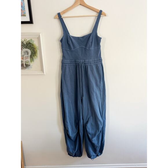FREE PEOPLE MOVEMENT Inbound Onesie in Skyline Blue Size Medium - Picture 3 of 9